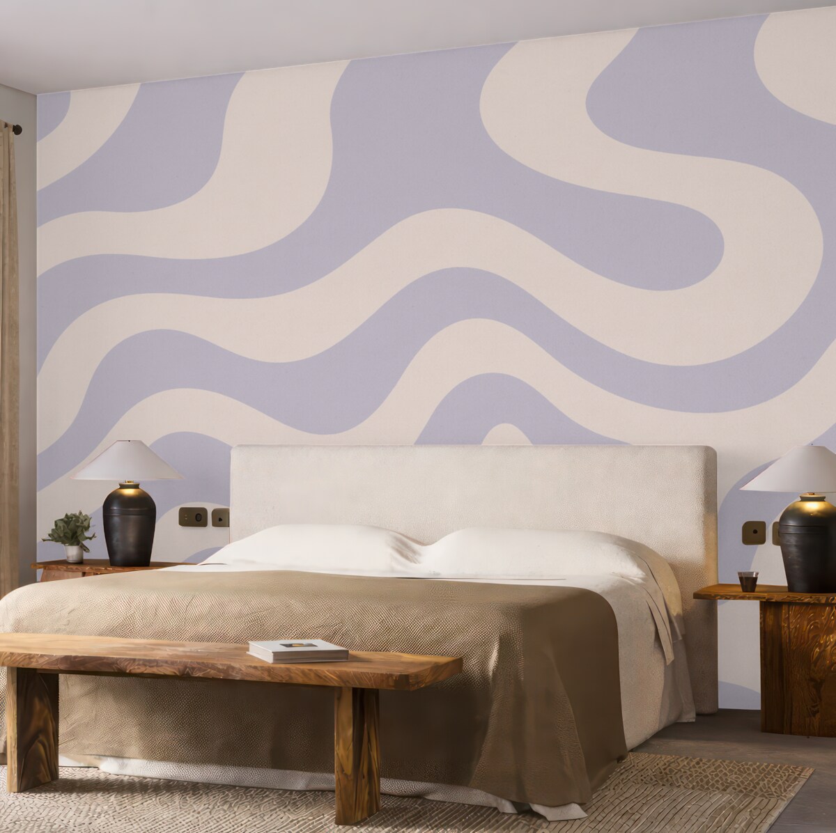 Fototapeta Skręcające się gustowne linie.