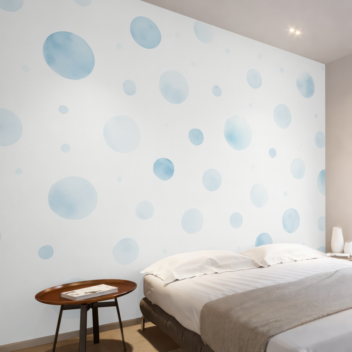 Fototapeta Kropki na jasnym tle.