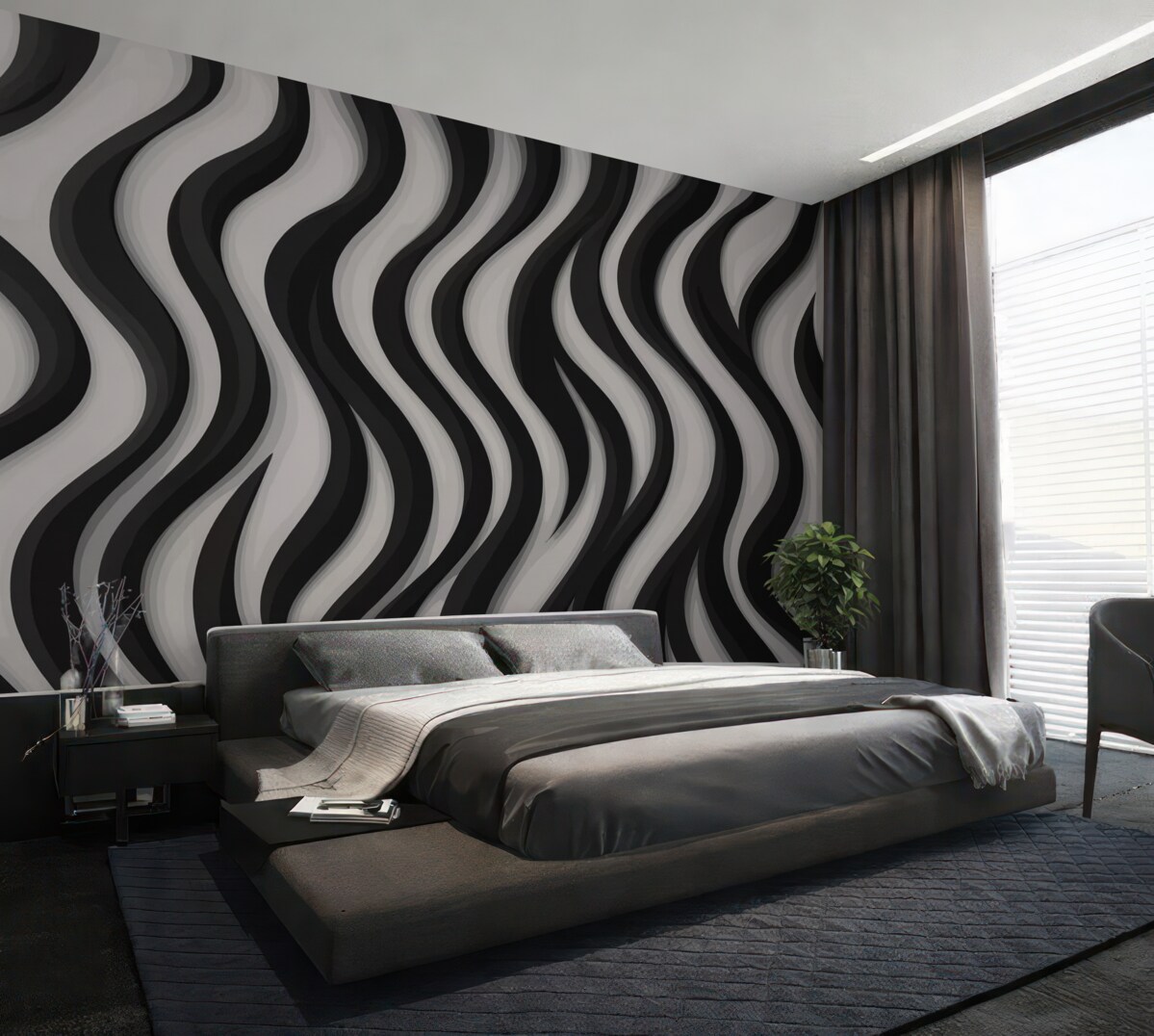 Fototapeta Ciemne fale