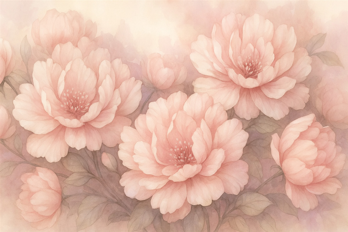 Fototapeta Różowe floery.