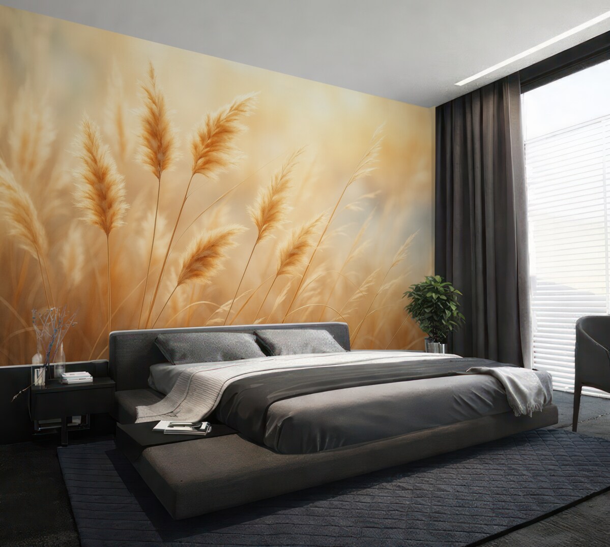 Fototapeta Trawa wyschnięta.