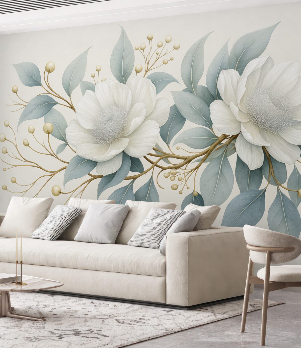 Fototapeta Śliczne akrylowe rośliny z liśćmi i owocami, realizm.