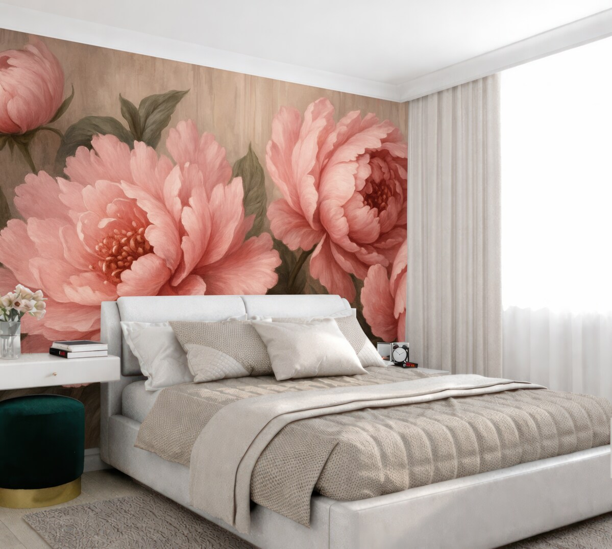 Fototapeta Różowe piwonie.