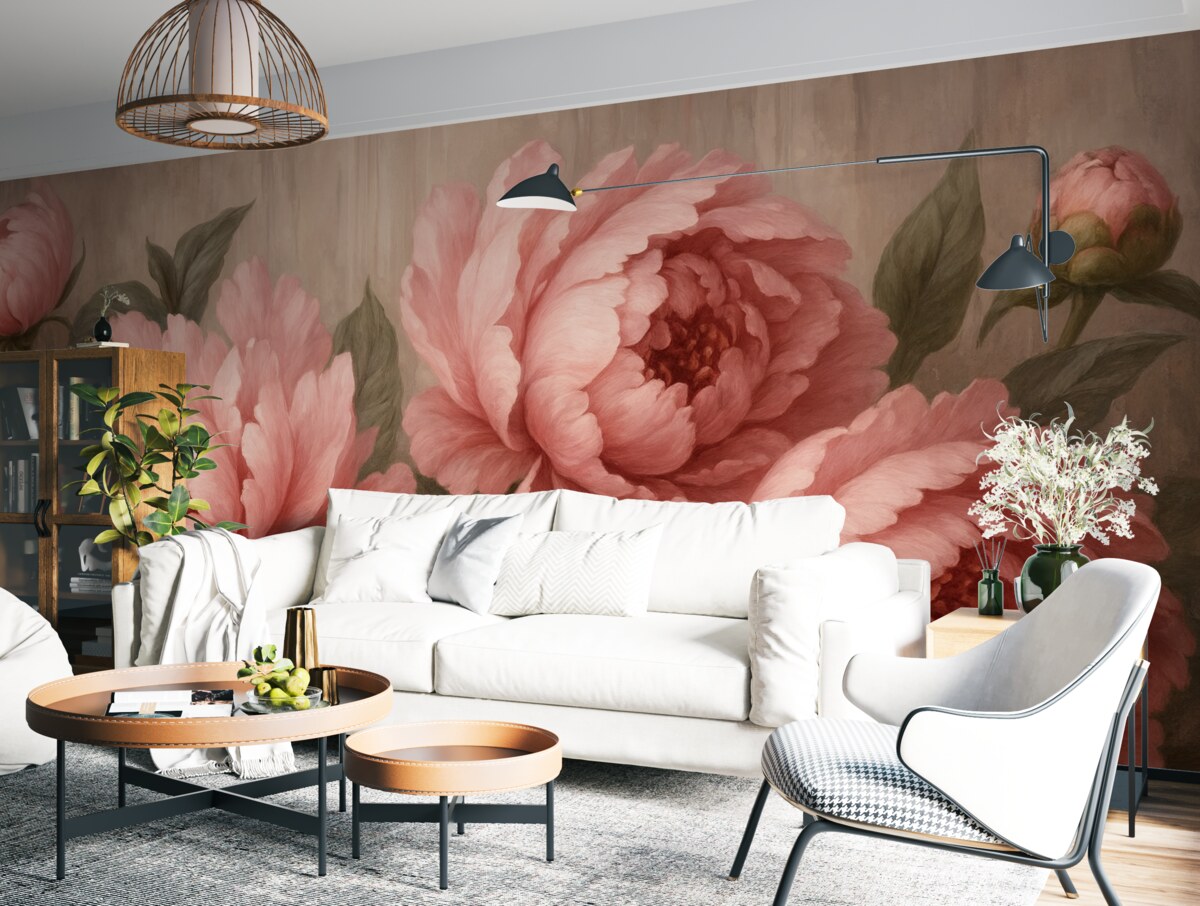 Fototapeta Różowe piwonie.