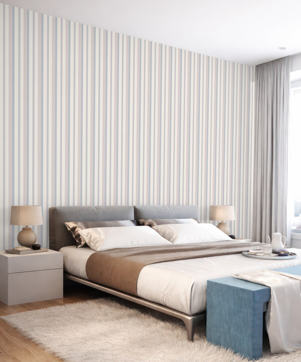 Fototapeta Subtelne barwne pasy.