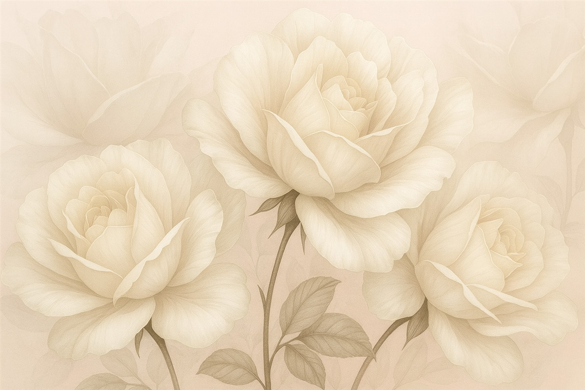 Fototapeta Wielkie, białe, subtelne kwiaty.