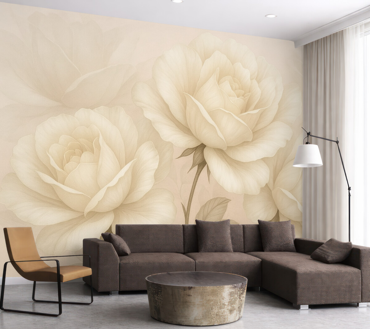 Fototapeta Wielkie, białe, subtelne kwiaty.