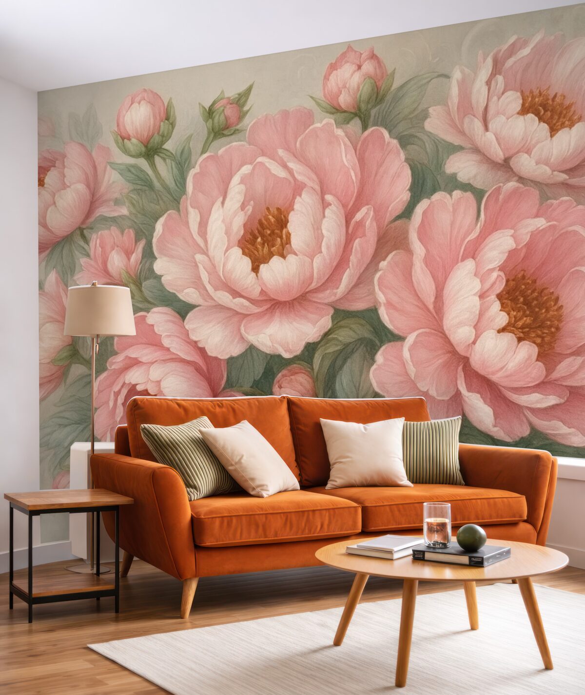 Fototapeta Wielkie kwiaty w odcieniu różowym.