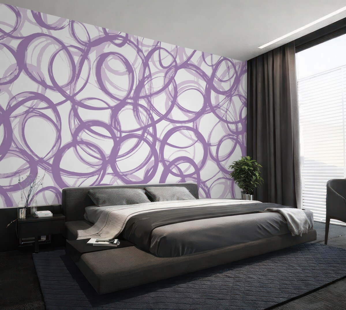 Fototapeta Abstrakcyjny wzór z falującymi liniami.