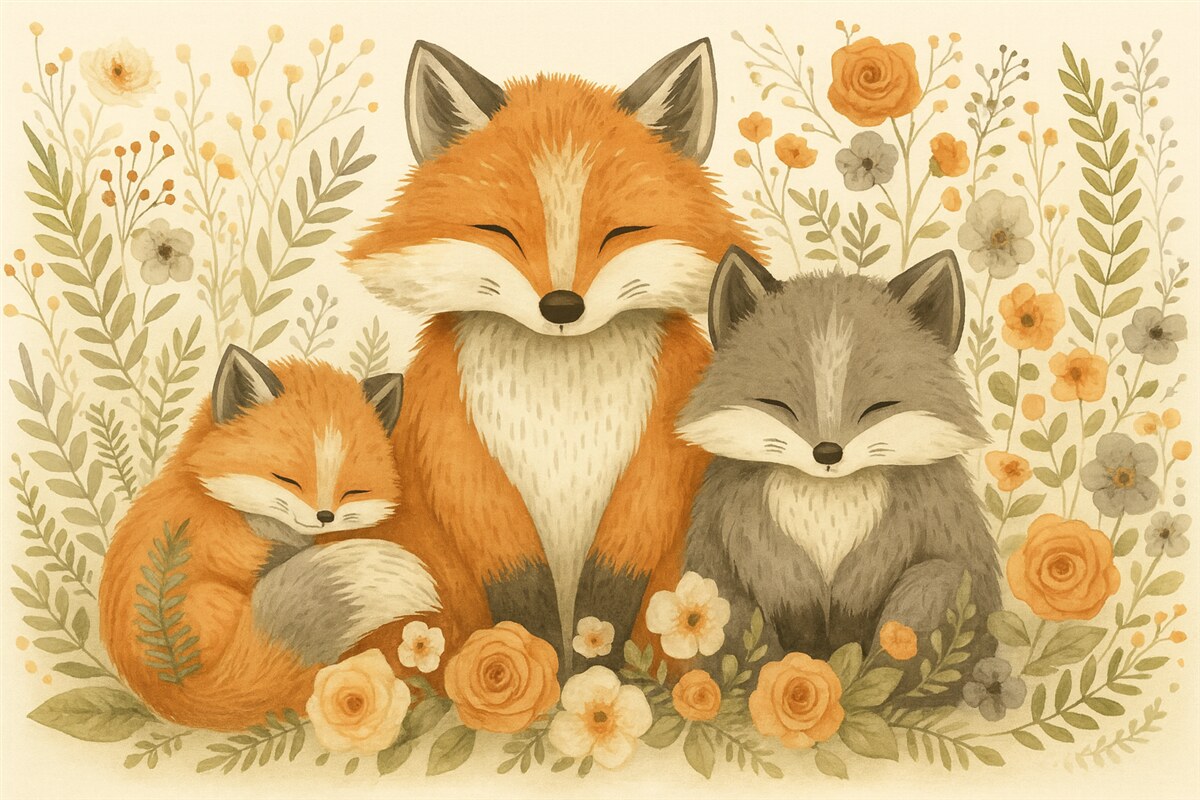 Fototapeta Przyjaciele z lasu