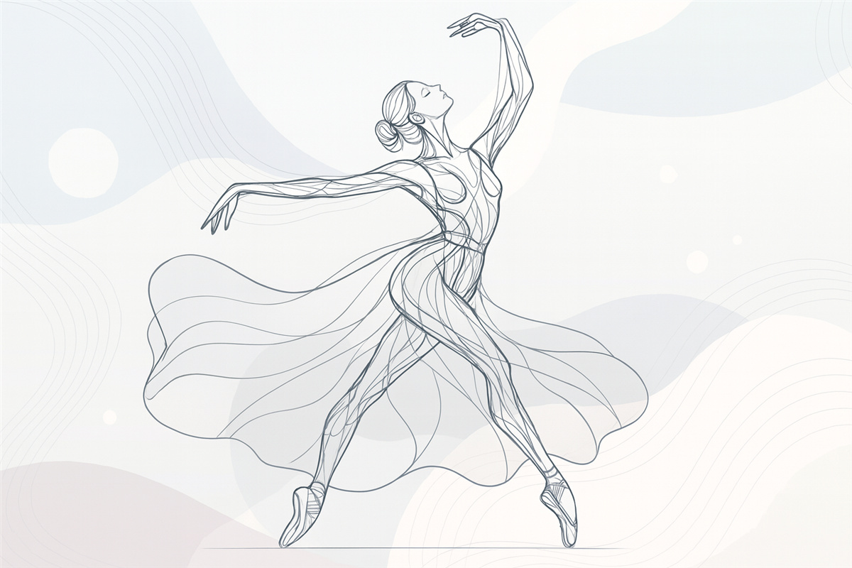 Fototapeta Taniec elegancji.