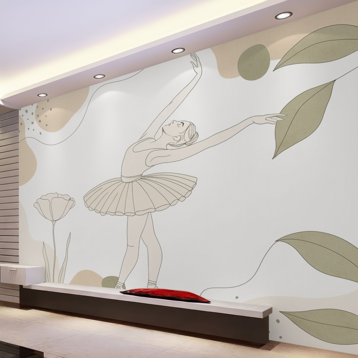 Fototapeta Delikatność tańca baletowego.