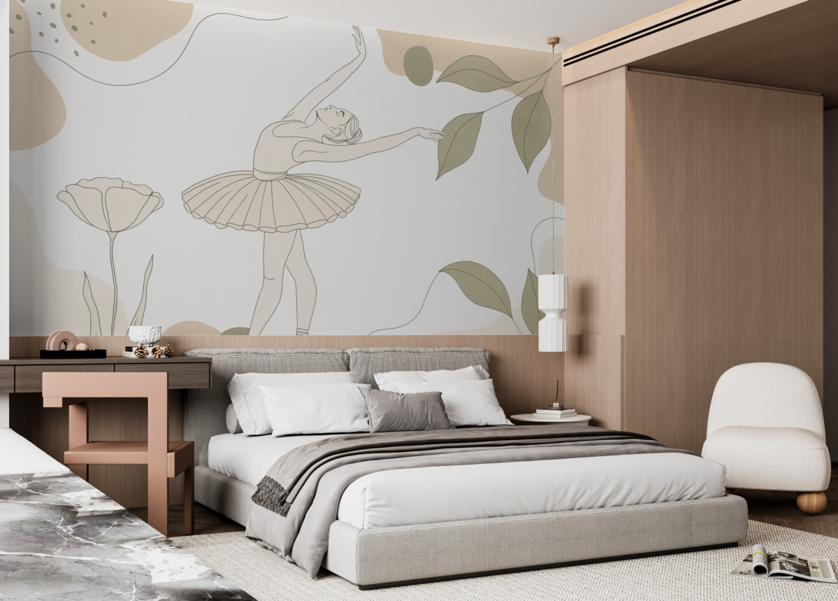 Fototapeta Delikatność tańca baletowego.