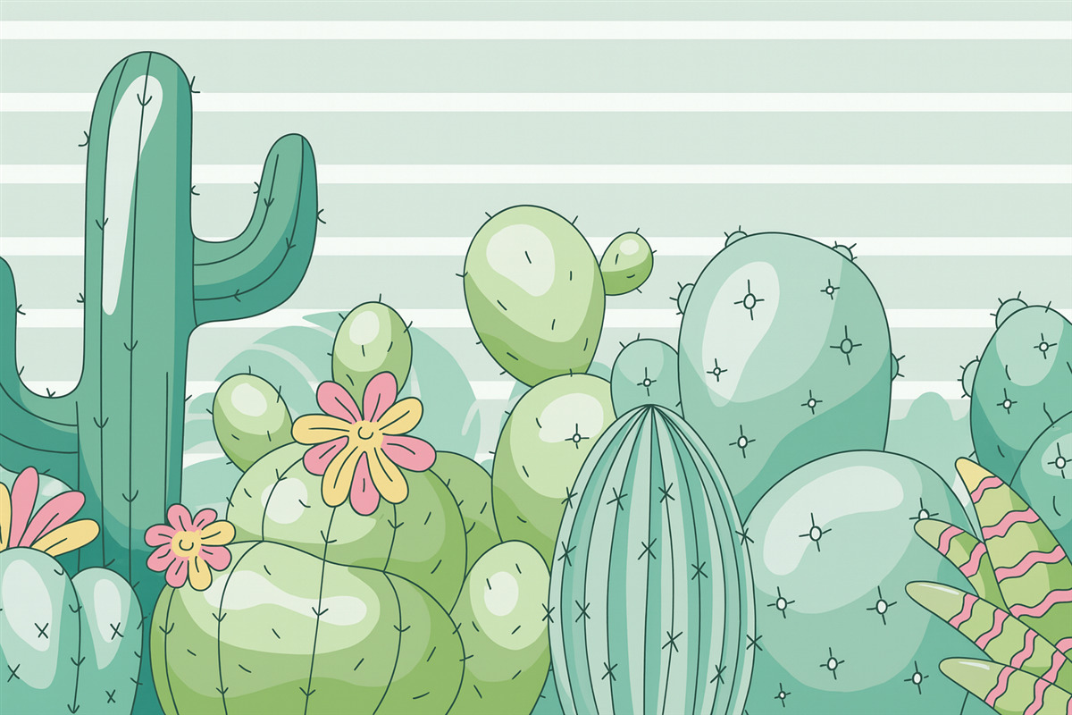 Fototapeta Kwitnące sukulenty.