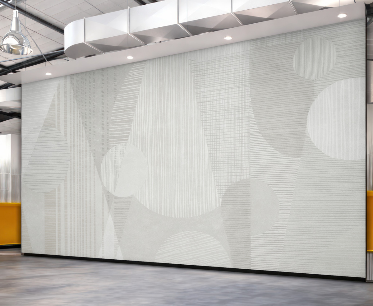 Fototapeta Współczesna geometria w retro stylu w delikatnych odcieniach.