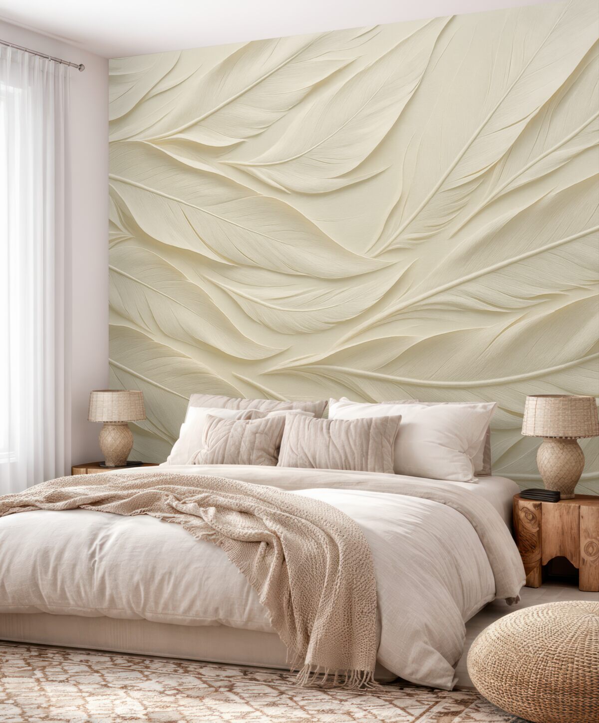 Fototapeta Pióra o dużych rozmiarach.