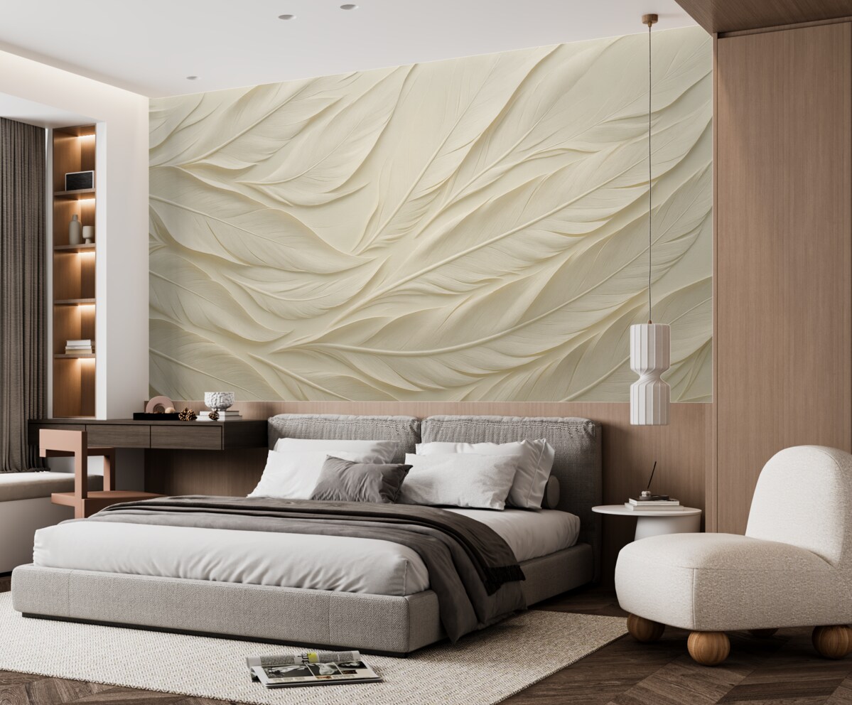 Fototapeta Pióra o dużych rozmiarach.