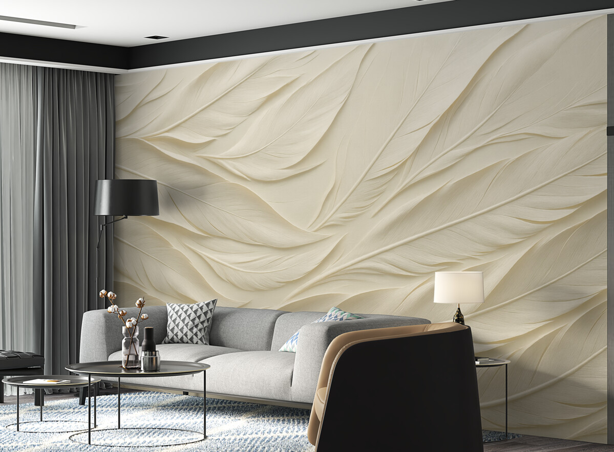 Fototapeta Pióra o dużych rozmiarach.