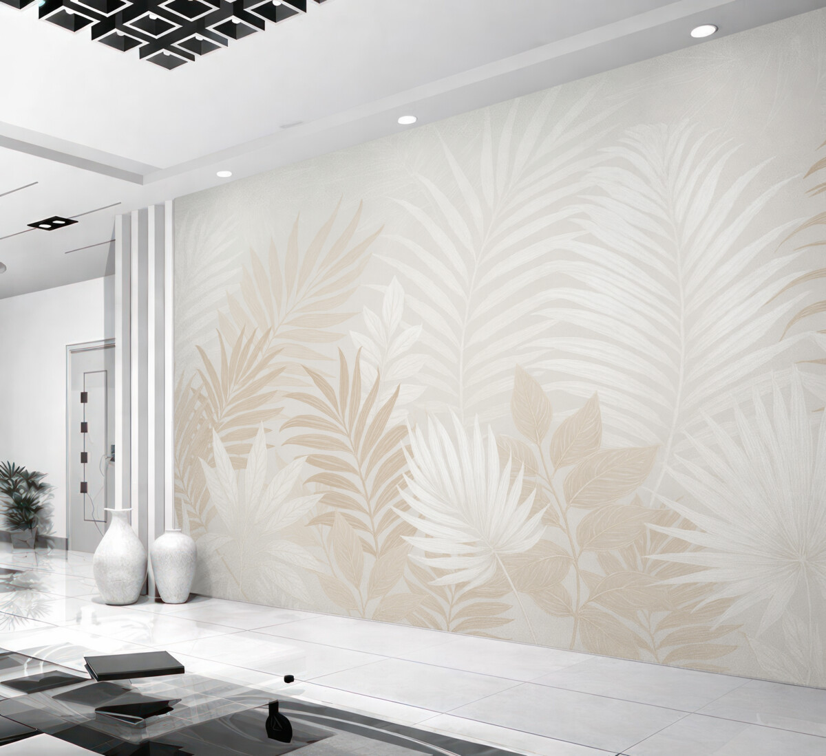 Fototapeta Stylowe liście tropikalne