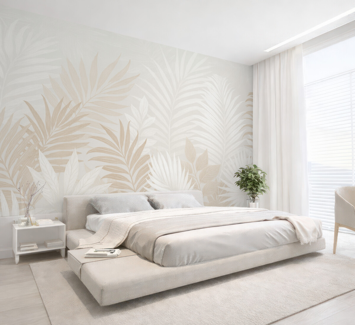 Fototapeta Stylowe liście tropikalne