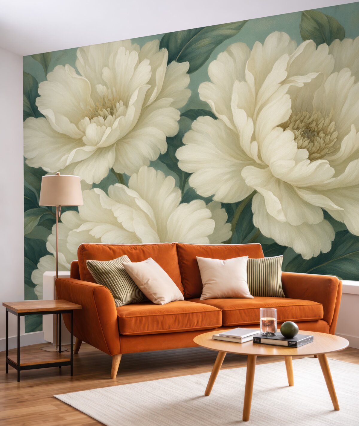 Fototapeta Ogromne białe kwiaty.