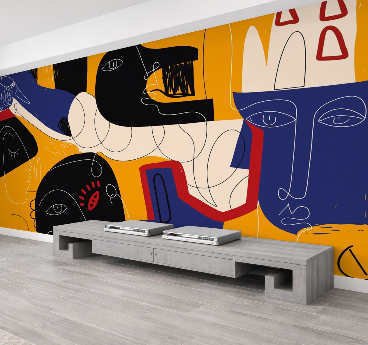 Fototapeta Dom sztuki w przeróżnych barwach.