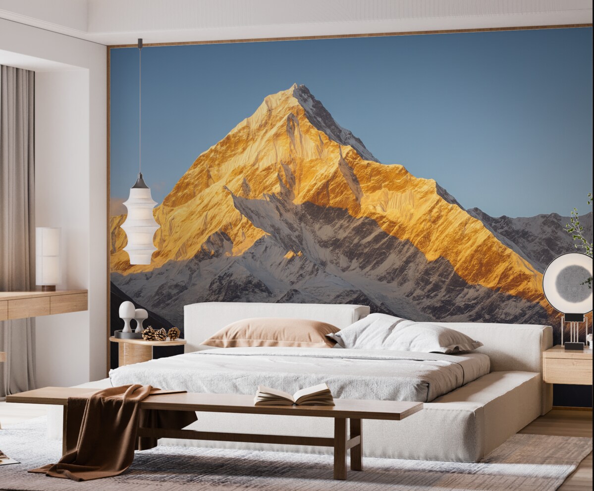 Fototapeta Wielka góra o poranku.