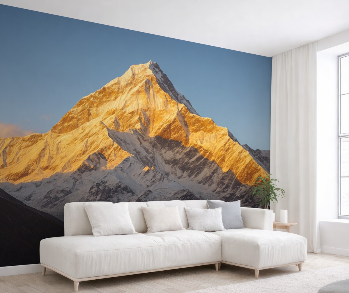 Fototapeta Wielka góra o poranku.