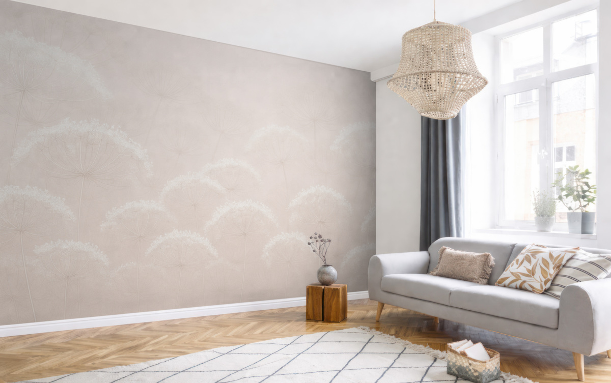 Fototapeta Słabe rośliny prostota różowa barwa.