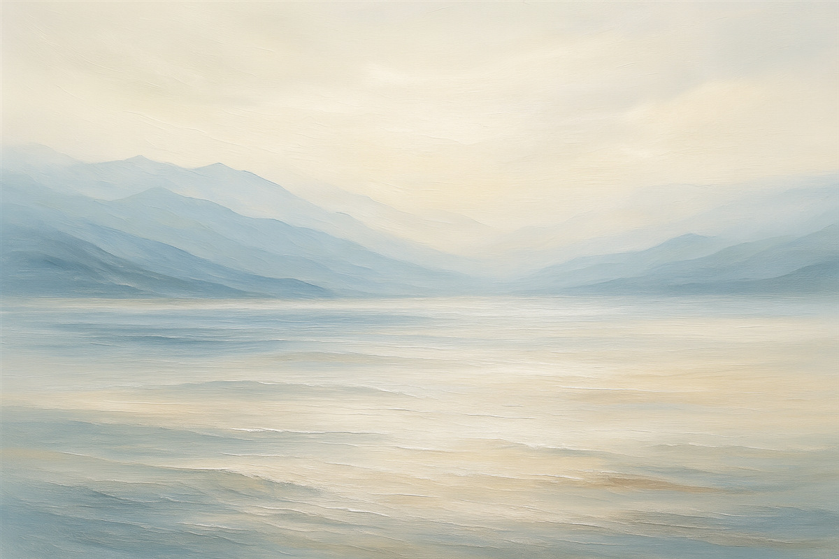 Fototapeta Krajobraz namalowany akwarelą.