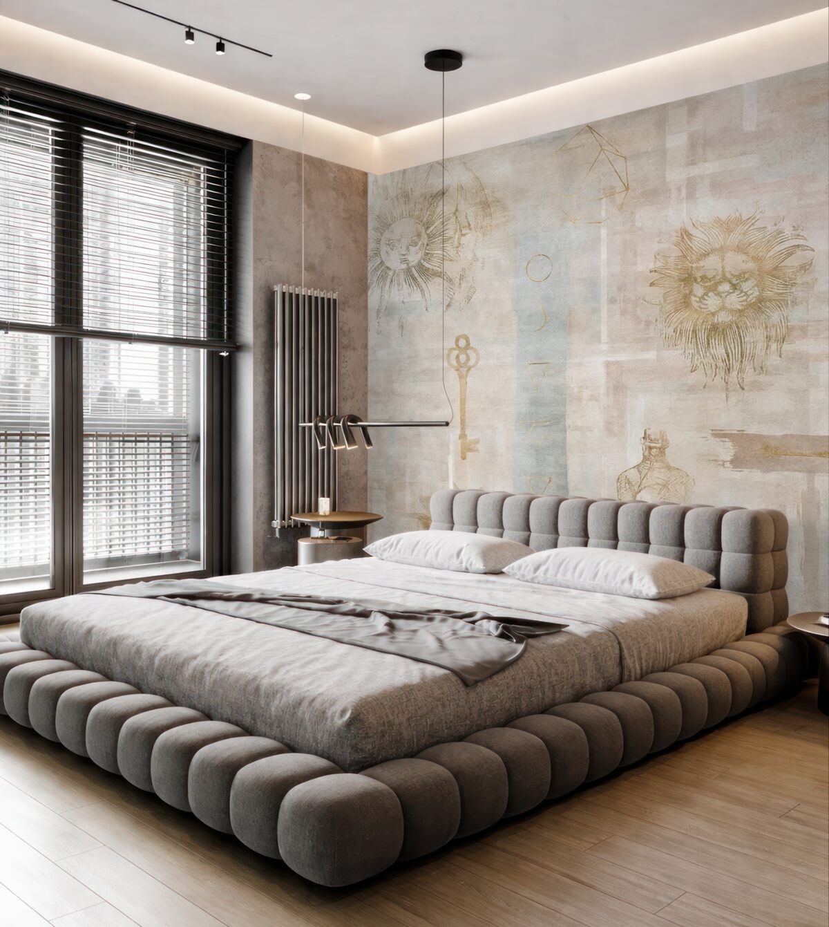 Fototapeta Tapeta w stylu grunge z motywami vintage.