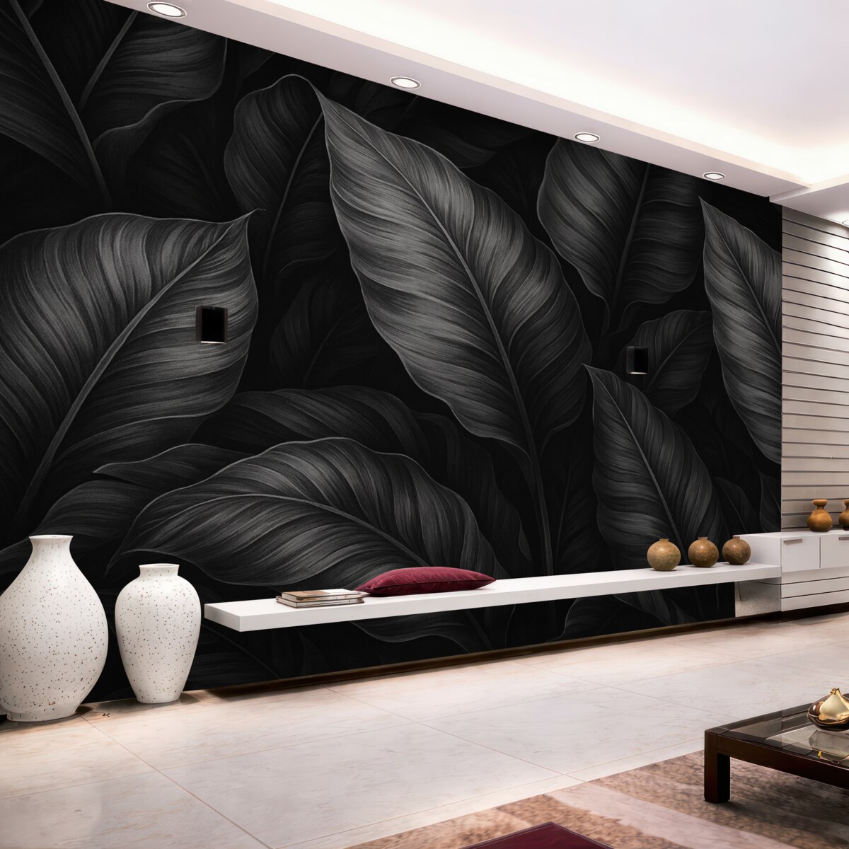 Fototapeta Jednolite liście bananowca