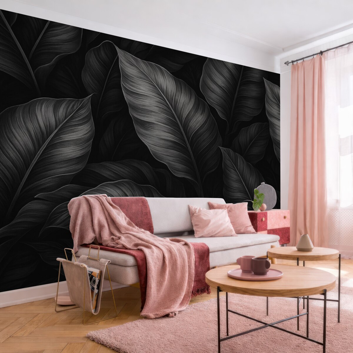 Fototapeta Jednolite liście bananowca