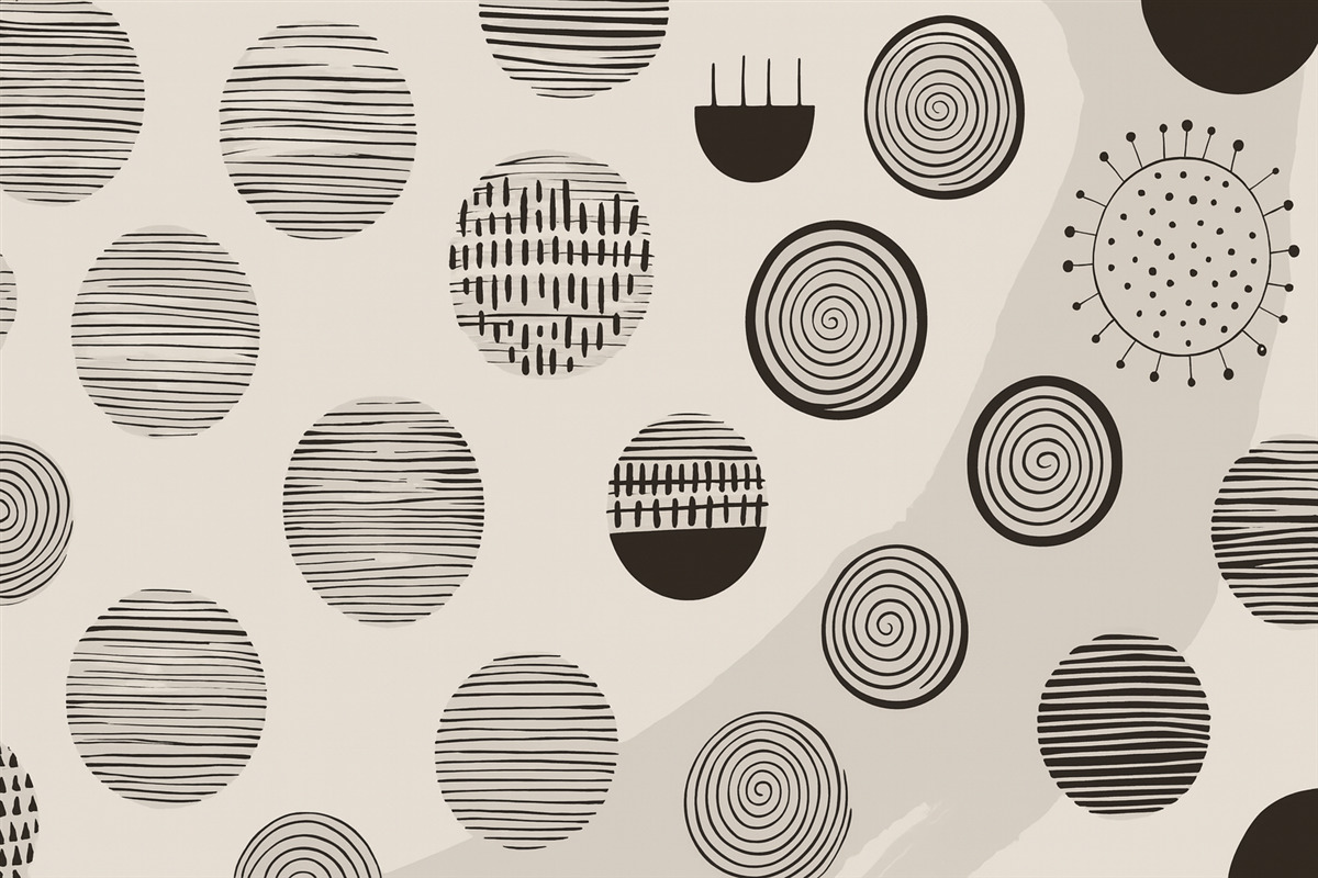 Fototapeta Wzory graficzne o charakterze abstrakcyjnym.