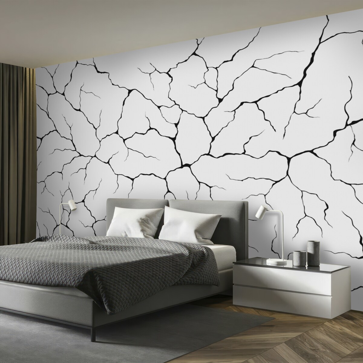 Fototapeta Kropki, jasne tło, czarna abstrakcyjna kreseczka.