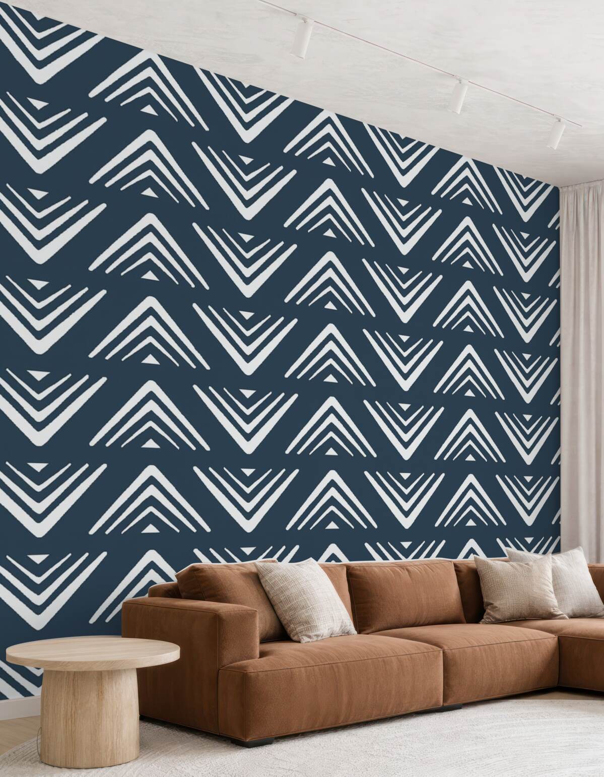 Fototapeta Geometrical wierzchołki na niebieskim tle.