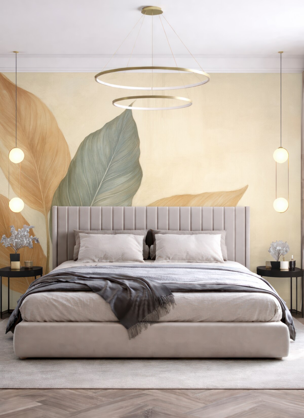 Fototapeta Liście w stylu retro.