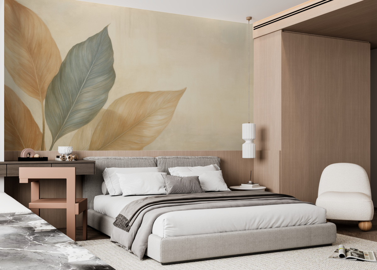 Fototapeta Liście w stylu retro.