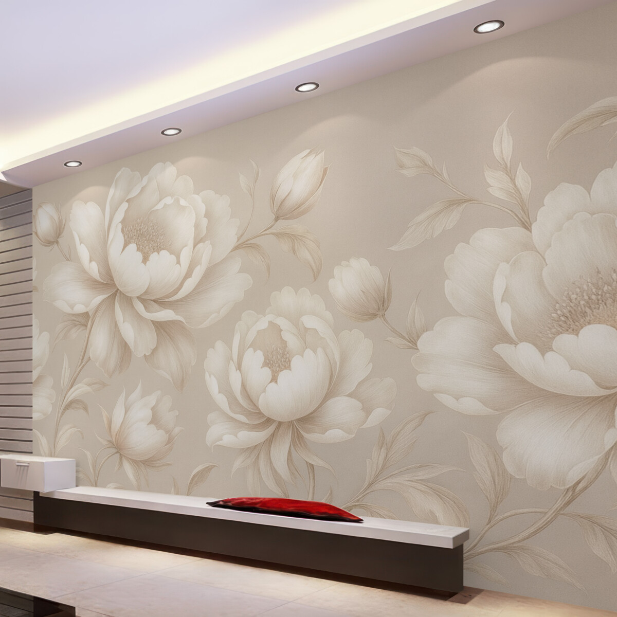 Fototapeta Pastelowe piwonie w subtelnych odcieniach.