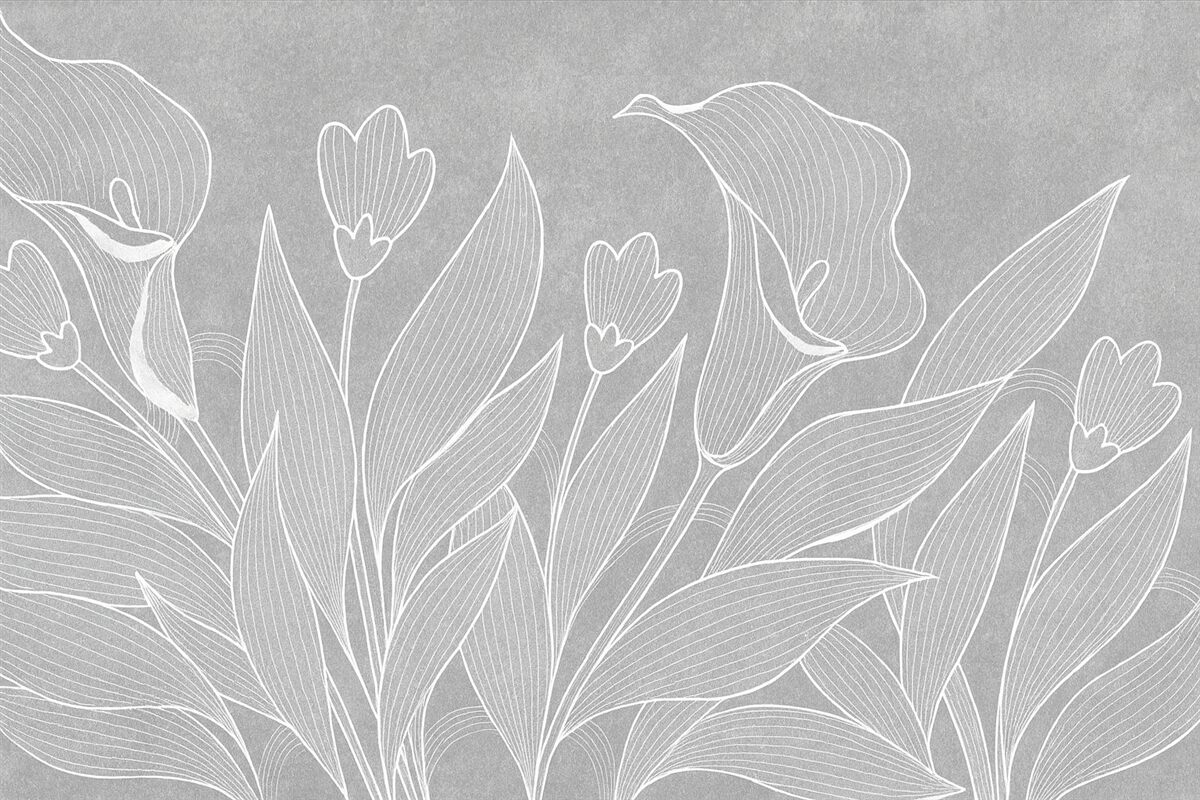 Fototapeta Rysunek kwiatów.