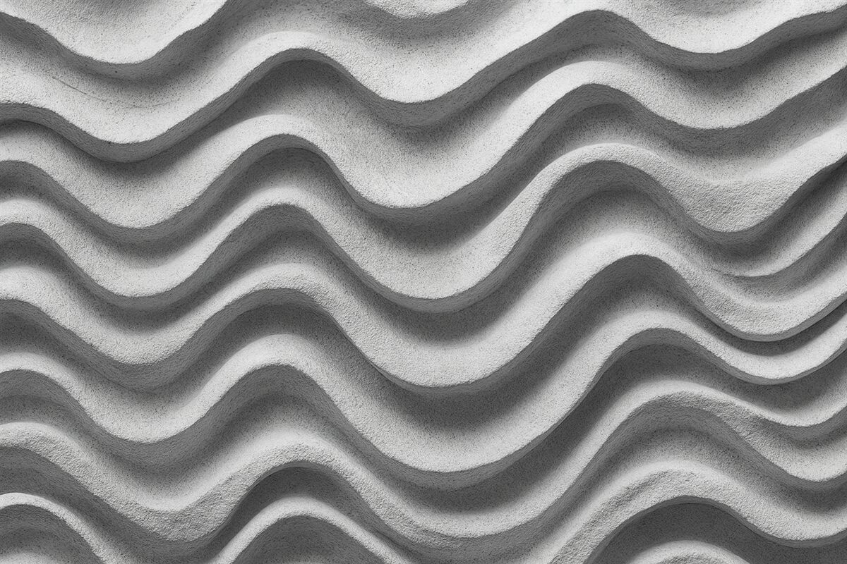 Fototapeta Betonowa faktura gładkiego wypukłości.