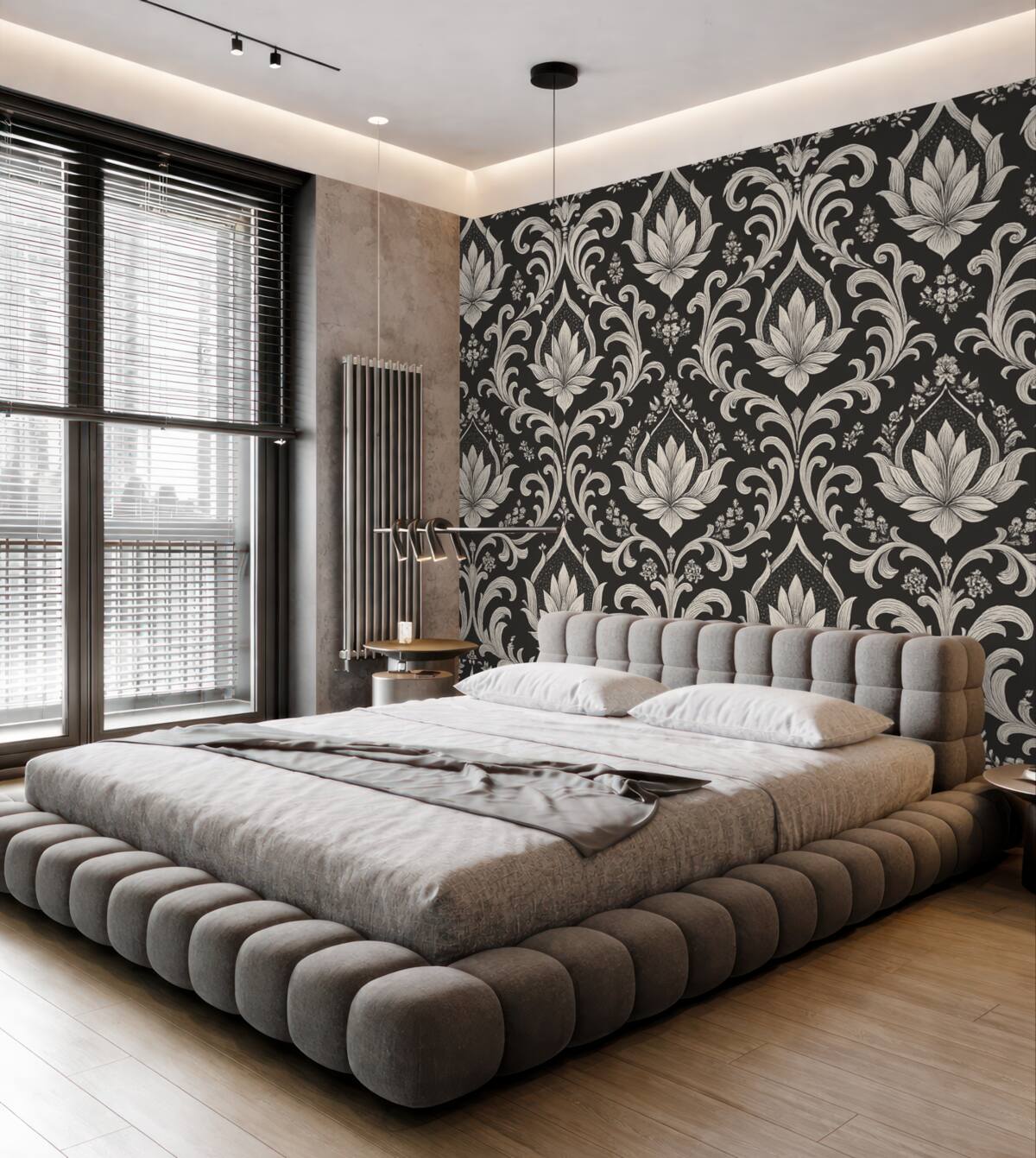 Fototapeta Staroświecki wzór z adamaszku.