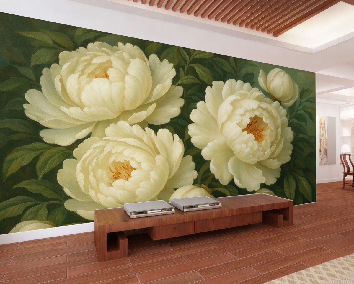 Fototapeta Subtelne piwonie w odcieniach pastelowych.