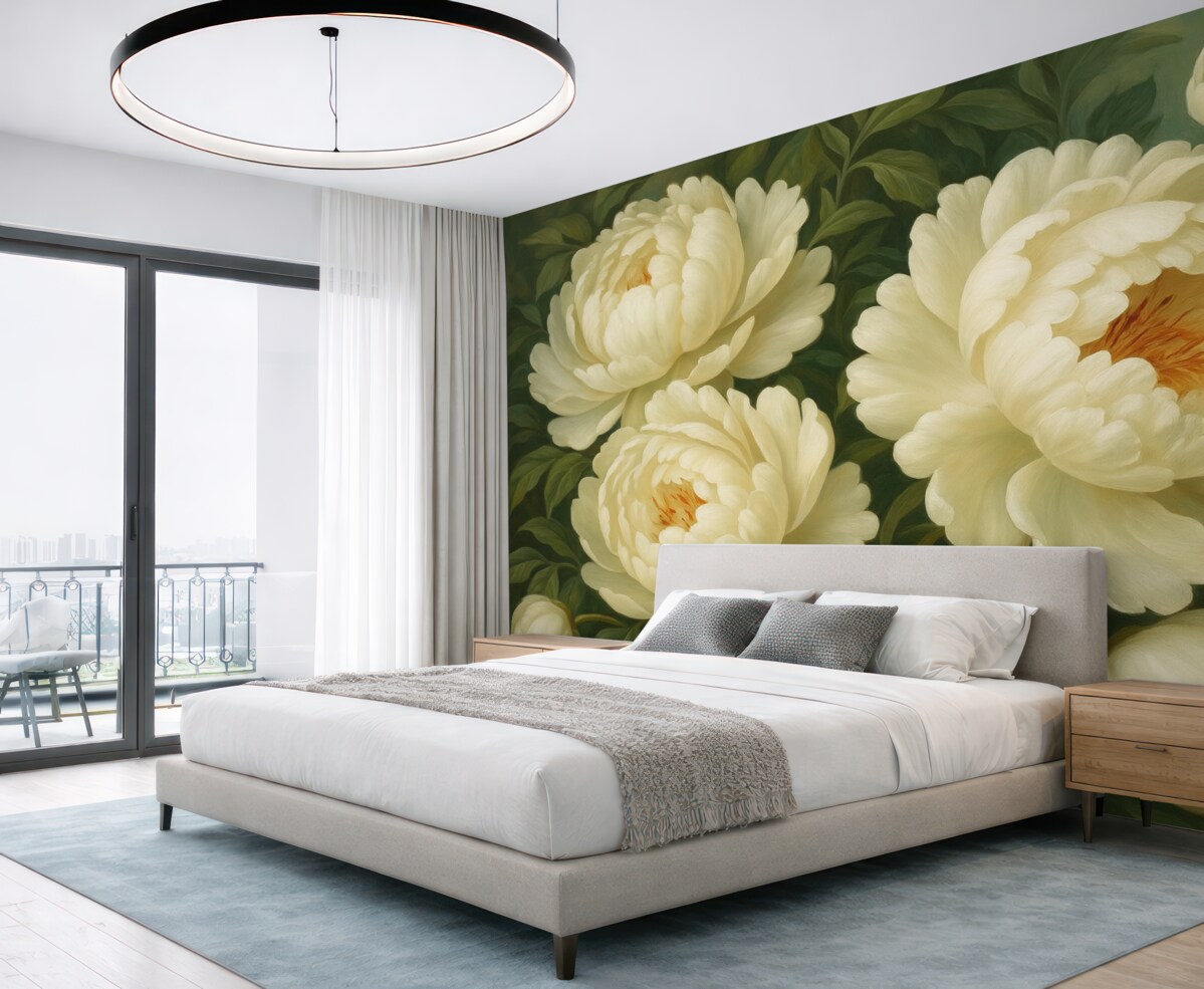 Fototapeta Subtelne piwonie w odcieniach pastelowych.