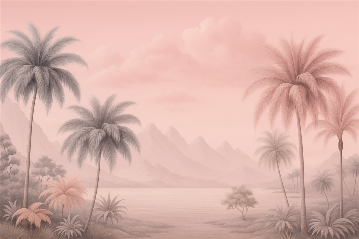 Fototapeta Tropiki w odcieniach różu