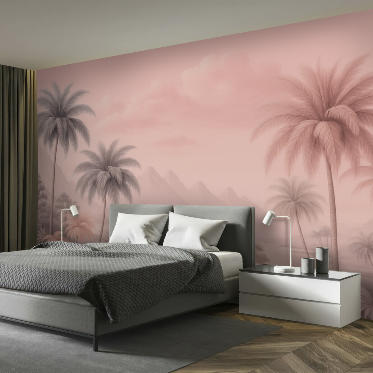 Fototapeta Tropiki w odcieniach różu