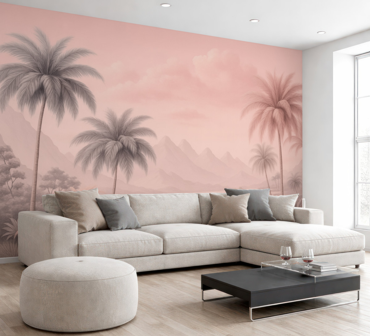 Fototapeta Tropiki w odcieniach różu