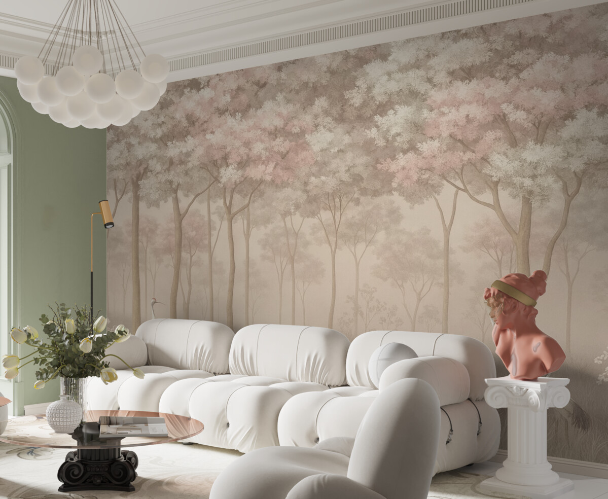 Fototapeta Czarujący pastelowy las