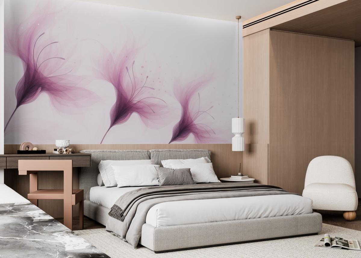 Fototapeta Wielkie różowe kwiaty