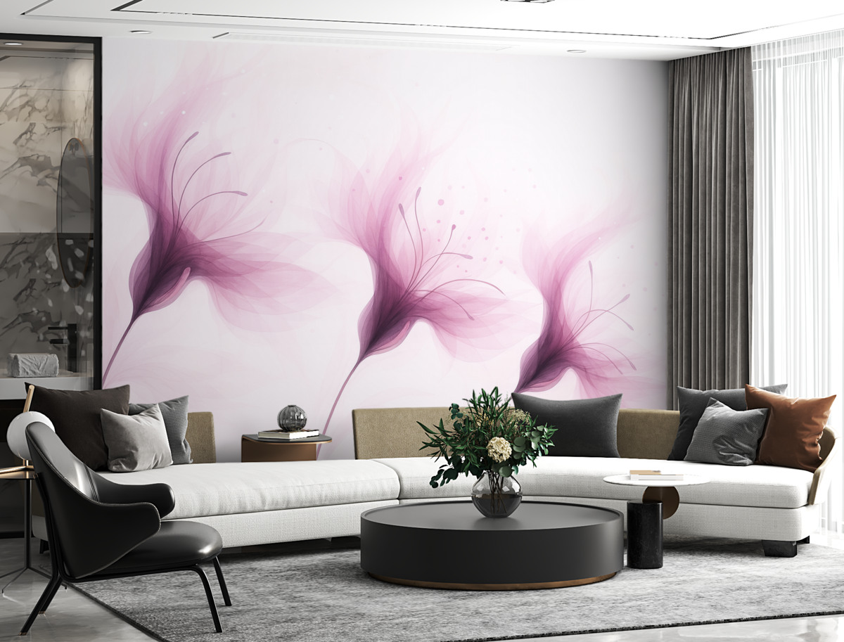 Fototapeta Wielkie różowe kwiaty